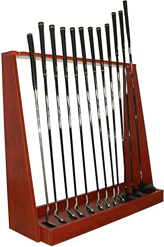 Golf Club Display Rack 13 Putter Rack, Golf Club Organizer, Golf Putter Rack Wooden Golf Club Bracket, Golf Club Equipment Storage Rack