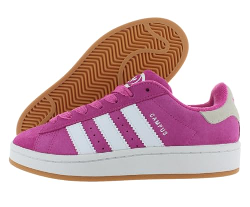 adidas Campus 00 Big Kid Sneakers, Semi Lucid Fuchsia/Footwear White/Gum, Size 5.5