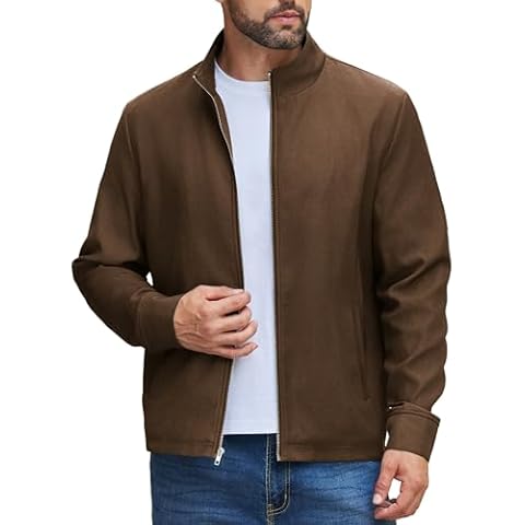 COOFANDY Men's Lightweight Cotton Jacket Cover