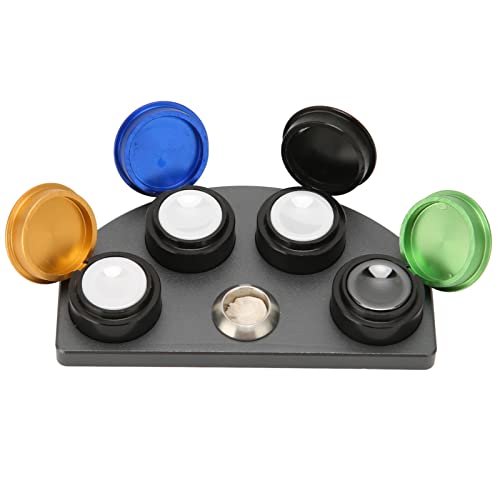 Fabater Regardez Le Plat D'huile, Outil Portatif D'immersion D'huile de Montre de Plat de 4 avec des Supports de Tasse de Graisse D'huile de Couverture Outil D'immersion D'huile de Montre Cover