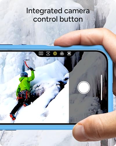 Image of ZAGG Rainier Case with Kickstand for iPhone 17 Pro Max - Blue Cobalt Horizon, Graphene 22ft (7m) Drop Protection, Lanyard Attach Points, MagSafe, Wireless Charging Compatible, Phone Case