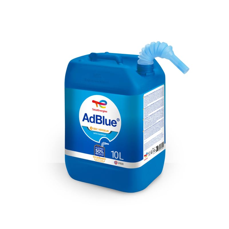 TERAM LOISIRS/Bidon 10 Litres Ad Blue TOTAL ENERGIE + Bec Verseur/Urée Premium pour voitures Diesel