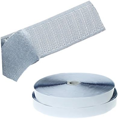 TUKA 25M x 20cm Hook and Loop Tape Self Adhesive, 82 Feet (25meter Hook and 25m Loop) length, width 20 mm, backside self Adhesiv Hook & Loop Tape, TKB5008 White