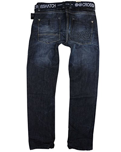Crosshatch - Vaquero - Recta - para Hombre Azul Darkwash 34W/32L