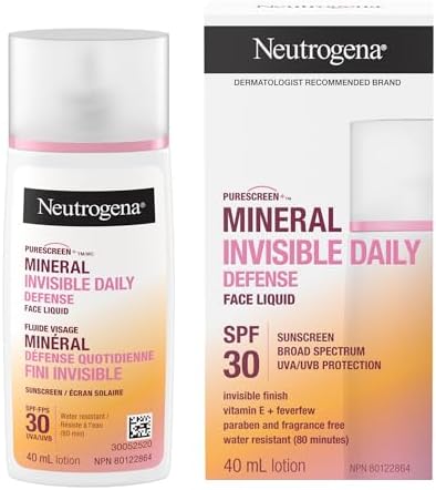Neutrogena Invisible Daily Defense Face Sunscreen Lotion SPF 30 40ml