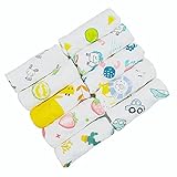 【Muselinas Bebe Algodon de 6 Capas】 Los cuadrados de muselina de 6 capas están hechos de algodón 100% de alta calidad que tiene una fuerte absorción de agua y es fácil de lavar y secar. Las toallitas son suaves como una nube. Transpirables y cómodos, se sienten suaves con cada toque y protegen la piel sensible del bebé.