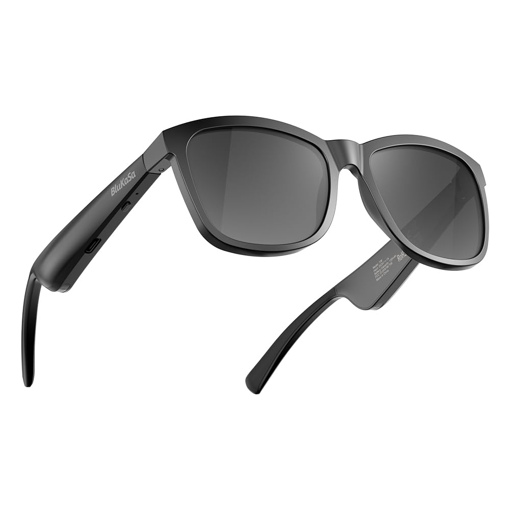 Smart Glasses Bluetooth Glasses 34g Ultra-Light Frame for Outdoor Unisex Polarized UV400 Lenses Hands-Free Calls Music Voice Control
