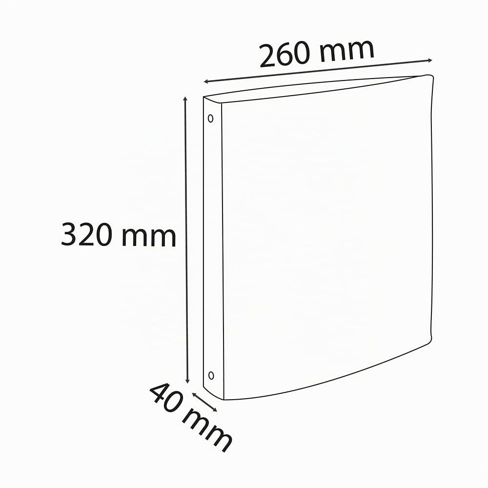 Exacompta - réf. 51378E - Carton de 20 classeurs rigides en PP - 4 anneaux ronds diamètre 30 mm - Dos 40 mm - Dimensions extérieures : 32 x 26 cm - Format à classer A4 - Coloris : blanc