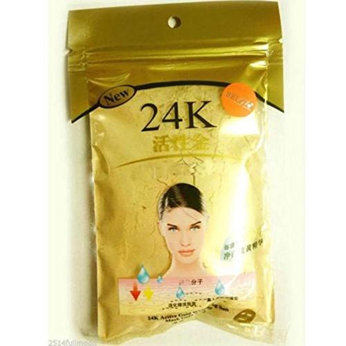 24K GOLD Active Face Mask Powder 50g Anti-Aging Luxury Spa Treatment