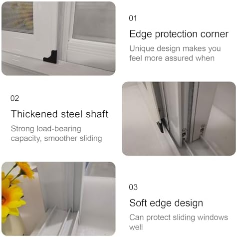 Small Sliding Window - Flush Mount Tempered Glass & Fiberglass Screen for Sheds, Chicken Coops, Playhouses, Garages, and Barns (Black, 31.5x31.5in)