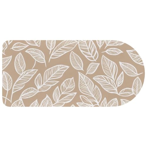 Grand tapis de souris de jeu anti-glisse motif feuilles tropicales
