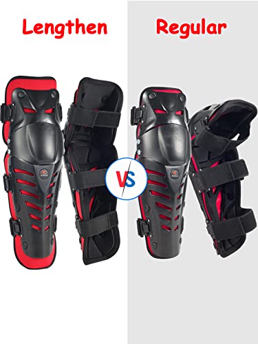 image for RIDBIKER Motorcycle Shin Guards Protective Gear Leg Armor Dual Axis Pi