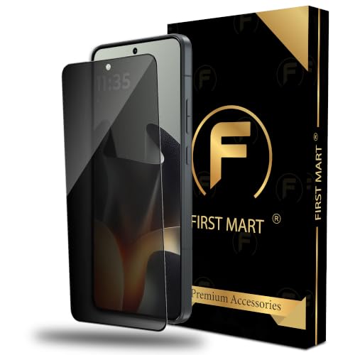 Image of FIRST MART Privacy Tempered Glass for Motorola Edge 70 Max | Anti-Spy Screen Protector, Edge-to-Edge 9H Scratch Protection, Case-Friendly, Bubble-Free | Pack of 1
