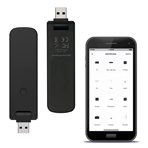 TANCANO Smart IR Controller, USB Wifi Infrared Universal Remote Control for Smart Home Automation Control Hub, Wireless IR Blaster for TV/DVD/AC/Lighting, Compatible with Alexa, Google Assistant