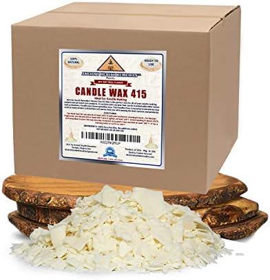 All Natural, Golden Brands, Candle Making Soy Wax 415 Flakes 50 Lb Unscented, USA Made, for DIY Candle Making, Candle Projects, Kits, Supplies (USA) (50LB)