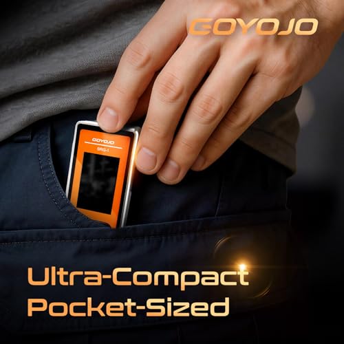 Image of GOYOJO SRG-1 Portable Surface Roughness Tester, Handheld Stylus Profilometer, 6mm Travel, Multi-Parameter Ra /Rz /Rq /Rt Measurement, 500 Data Storage, Aluminum Housing