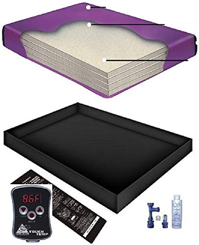 Boyd's 90% WAVELESS WATERBED Mattress/Liner/Digital Heater/Fill Drain/Conditioner KIT (Queen 60x84 Tranq4GT2)