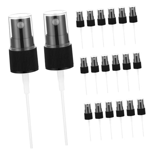 Anneome 20 pièces Embouts Buse Spray Parfum Noir Bouchons Pulvérisateur Fins pour Flacons Cosmétiques et Huiles Essentielles Accessoires Remplacement Robustes pour DIY