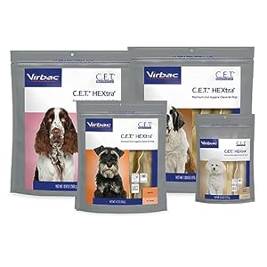 Virbac CET HEXtra Premium Oral Hygiene Chews for Dogs