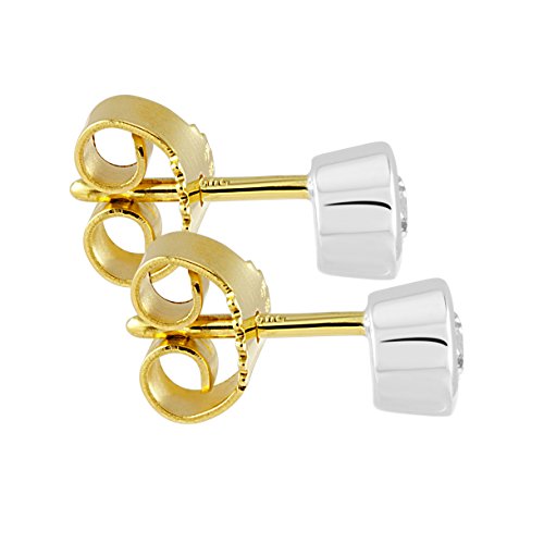 Diamond Line Diamant-Ohrstecker Gold 585 mit 2 Brillianten 0.15 ct. Lupenrein