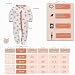 Neugeborenes Baby Jungen Mädchen Strampler mit Fuß Baby Schlafanzug Einteilige Lange Ärmel Overall Säuglings Frühling Herbst Body, 3er-Pack (Rosa, 3-6M)