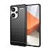 Produktbild Wookfiss Hülle für Xiaomi Redmi Note 13 Pro+/Plus 5G Kohlefaser Material Design Silikon TPU Flexible Stoßfeste Schutzhülle Kompatibel mit Redmi Note13 Pro Plus