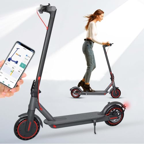 Patinetes Electricos para Adultos,Patinetas Electricas de Doble frenado, Patinete Electrico Adolescentes,Neumáticos 8.5'' Patinetas Electricas,Batería de 10,4Ah Autonomía 25~35Km, Conexión App
