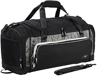 MIER Gym Bag Sports Duffel Bag for Men and Women with Shoes Compartment, Weekend Overnight Bag, Carry on