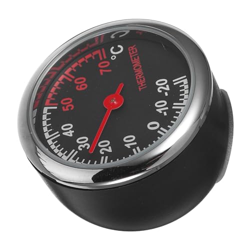 SOESFOUFU Thermometer Mechanical Pointer Clock for Car Dashboard Backlight Waterproof -