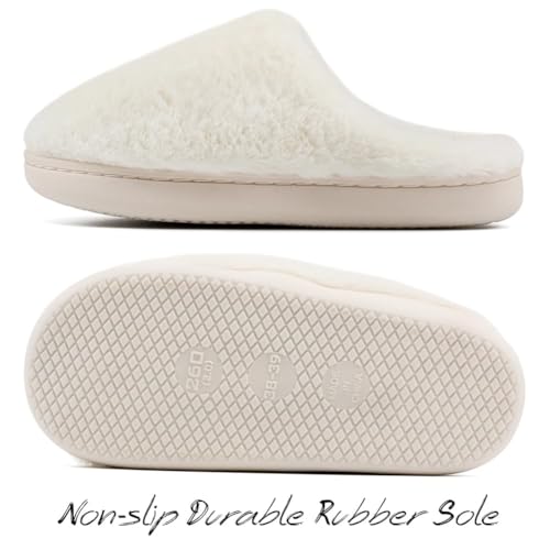 Image of Women's Men's Preppy Happy Face Slippers Comfy Warm Plush Slip-On House Slipper for Winter Indoor Soft Cushion Non-slip Fluffy Slides Slippers