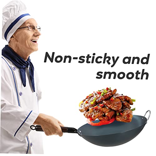 Wok de hierro resistente para cocina y restaurante miniatura 5