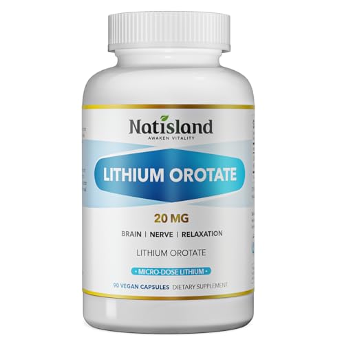 Lithium Orotate 20 mg Brain & Nerve Health Support 90 CT