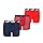 PUMA Boy's Elements Boxer, Navy/red, 146/152 (3er Pack)