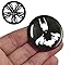 decal arts Lot de 4 cache-moyeux universels en gel 3D de 60 mm pour jantes de voiture - Style Batman