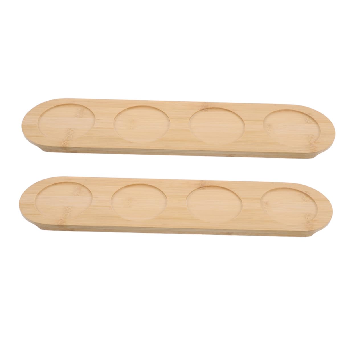 Support stable et élégant en bois Ipetboom plateau 2 pièces pour verres de bar et événements