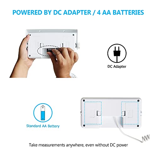 Brmdt Digital Scales For Body Weight Heavy Duty For Hospital & Physician Use, Large Digital Display And Base With The Ability To Weigh Up To 660Lbs/300Kg (White, Dt-550) #TOP3