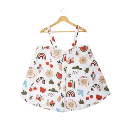 Image of Wakefit Nursing Pillow with Cape for Breastfeeding & Baby Care | 5 in 1 Feeding Pillow with 100% Cotton Removable Cover | Super Soft & Machine Washable | Farmhouse