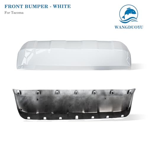 Image of Front Bumper Lower Valance Panel Skid Plate Black Compatible with 2016-2023 Toyota Tacoma - Replaces Part 53911-04210 TO1095205 (Super White-040)