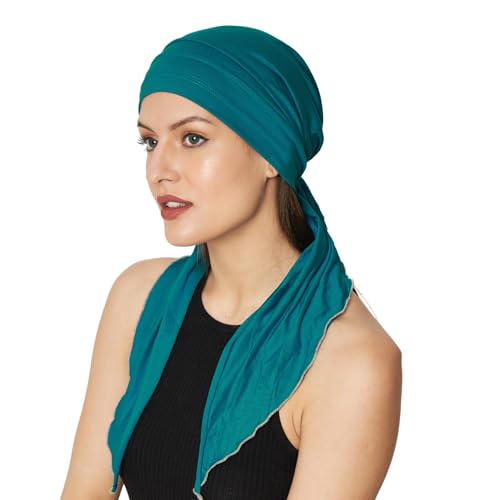 Image of The Headscarves Women Bamboo Pre Tie Scarf (HS107 Multicolor)