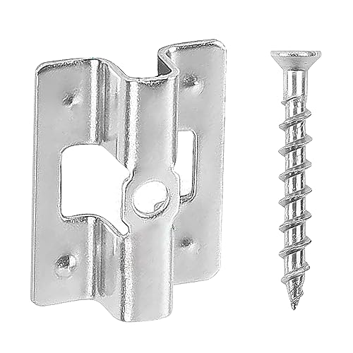 100 Stück Terrassenclips Edelstahl mit Schrauben,WPC Clips Edelstahl Terrassenclips Clips 6-9 mm WPC Dielen Befestigungsclips für Bambusholzboden Verschluss (8 mm)