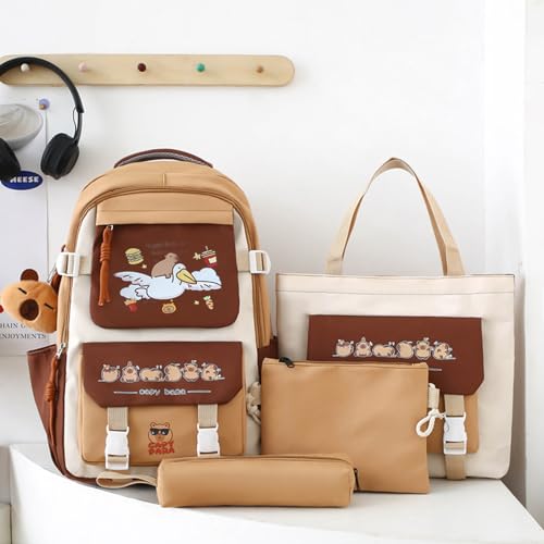 Sac à dos mignon Capybara pour les filles du primaire aux loisirs