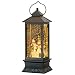 Wondise Lighted Musical Snow Globe Lantern with 6 Hour Timer, 12 Inches USB Powered & Battery Operated Swirling Water Glitter Christmas Snow Globe Lantern Gifts(Snowman Family)