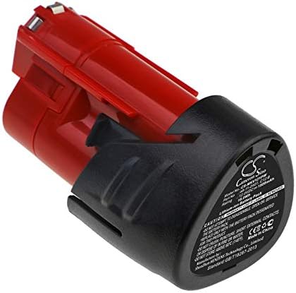 Miniatura 2 de 12v Compatible con batería Milwaukee 48112401, 48-11-2401, 48-11-2402, 48112411 49-24-0146, C12 D, C12 DD, C12 FM, C12 HZ, C12 HZ-0, C12 HZ-202 C,