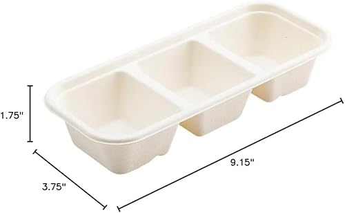 Miniatura 9 de Restaurantware Pulp Tek - Cajas de comida para llevar de 9.2 x 3.8 x 1.8 pulgadas, 100 recipientes para llevar para microondas, tapas se venden por