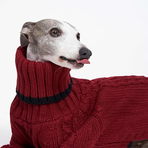 ESCCBOO Roupas de galgo italiano, suéter quente para whippets, macacão de cachorro, suéter quente de