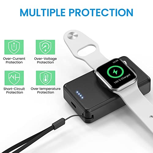 LVFAN Portable Charger for Apple Watch, 4000mAh Wireless Battery Pack Magnetic Travel Charger for Apple Watch Series 8 7 6 5 4 3 2 1 SE Ultra - Image 10