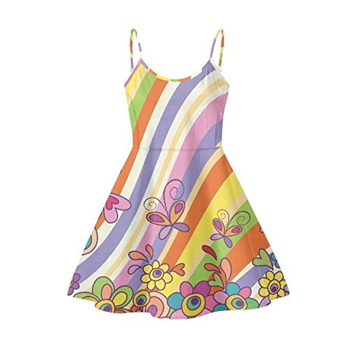 Image of Coloranimal Women's Summer Sleeveless Casual Swing Dresses with Loose Fit Beach Sundress
