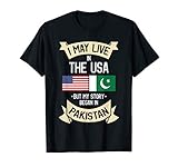 Pakistan American Flag USA Pakistani Roots Gifts T-Shirt