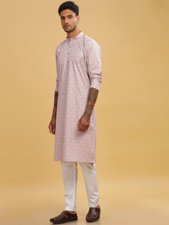 Image of BE ACTIVE Cotton Kurta for Men | Traditional and Classy Design | Indian Kurta | Full Sleeve Kurta