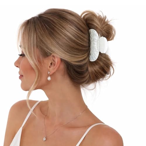 Pinza para cabello con perlas brillante para novia miniatura 2